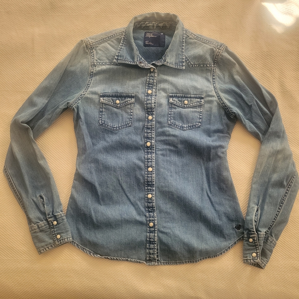 American Eagle Western Denim Shirt